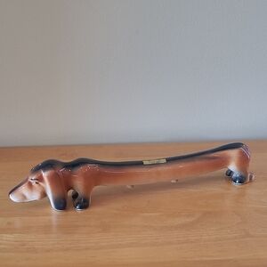VINTAGE MCM Ceramic Dachshund Dog One Piece Salt and Pepper Shaker